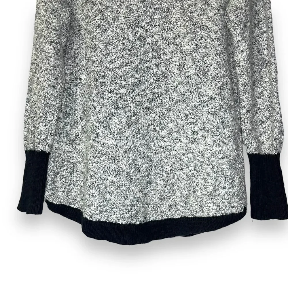 L.L. Bean Signature Cotton Linen Ragg Mock Neck Tunic Sweater Women's Small NWOT